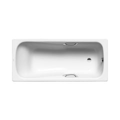 Kaldewei Dyna Set Star 1600 x 700mm Bath with Full Anti-Slip Easy-Clean & 2TH - Alpine White - 226926093001