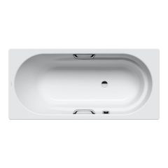 Kaldewei Vaio Star 1700x800mm Bath with Grip Holes Anti-Slip & Easy Clean 961 - Alpine White - 234100013001