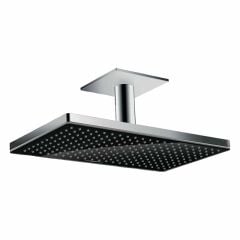 hansgrohe Rainmaker Select Overhead Shower 460 1Jet with Ceiling Connector - Black/Chrome