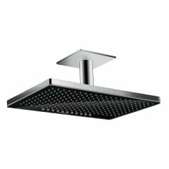 hansgrohe Rainmaker Select Overhead Shower 460 2Jet with Ceiling Connector - Black/Chrome