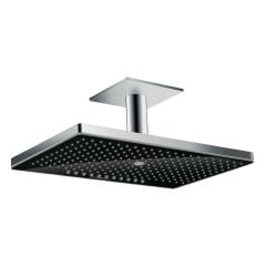 hansgrohe Rainmaker Select Overhead Shower 460 3Jet with Ceiling Connector - Black/Chrome