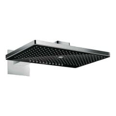 hansgrohe Rainmaker Select Overhead Shower 460 3Jet with Shower Arm - Black/Chrome