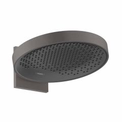 hansgrohe Rainfinity Overhead Shower 360 1Jet with Wall Connector - Brushed Black Chrome