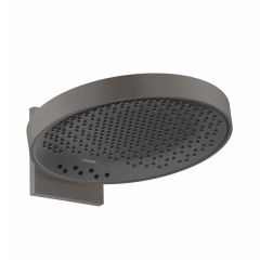 hansgrohe Rainfinity Overhead Shower 360 3Jet with Wall Connector - Brushed Black Chrome
