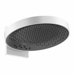 hansgrohe Rainfinity Overhead Shower 360 3Jet with Wall Connector - Matt White