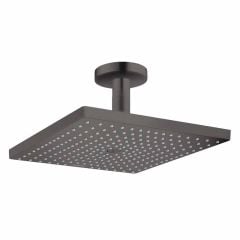 hansgrohe Raindance E Overhead Shower 300 1Jet with Ceiling Connector - Brushed Black Chrome