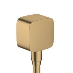 hansgrohe FixFit Wall Outlet with Non-Return Valve - Brushed Bronze - 26457140