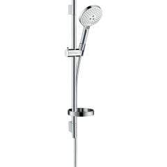 hansgrohe Raindance Select S Shower Set 120 3Jet with Shower Rail 65cm and Soap Dish - White/Chrome - 26630400