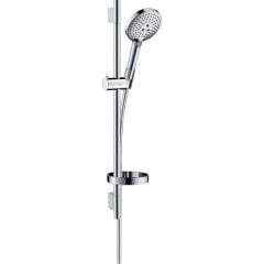 hansgrohe Raindance Select S Shower Set 120 3Jet EcoSmart 9 L/Min with Shower Rail 65cm and Soap Dish - Chrome - 26632000