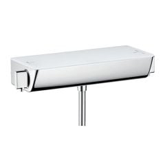 hansgrohe Raindance Select S Shower System 150 with Ecostat Select Thermostatic Mixer and Shower Rail 65cm - White/Chrome
