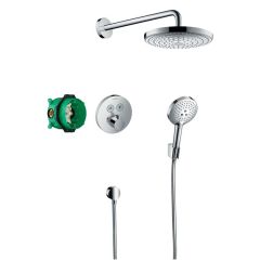hansgrohe Raindance Select S Shower System with Showerselect S Thermostatic Mixer For Concealed Installation - Chrome