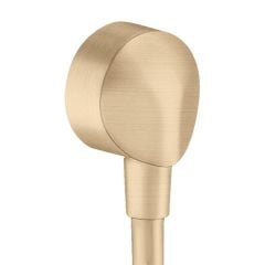 hansgrohe FixFit Wall Outlet E without Non-Return Valve - Brushed Bronze - 27454140