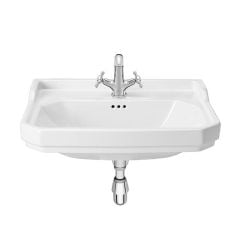 Roca Carmen 650mm Wall-Hung Basin With 1 Taphole - White