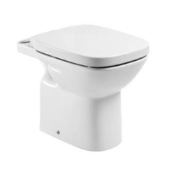 Roca Debba Round Comfort Height Rimless Back To Wall Pan - White - 34259B000