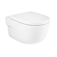 Roca MERIDIAN-N Wall-Hung Rimless Pan w/ Horizontal Outlet & Hidden Fixations - White - 34624L000