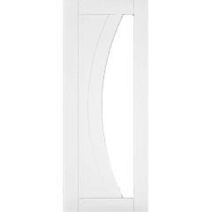 Deanta Ravello White Primed Glazed Internal Door 1981x610x35mm - 35RAVGWHP610