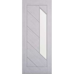Deanta Torino Light Grey Ash Glazed Internal Door 1981x762x35mm - 35TORLGX762FSC