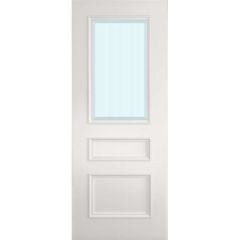 Deanta Windsor White Primed Bevelled Glaze Internal Door 1981x610x35mm - 35WINGWHP610