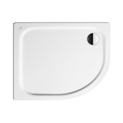 Kaldewei Zirkon 1000x800mm Quadrant Shower Tray 605-1 - Alpine White - 457000010001