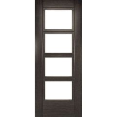 Deanta Montreal Dark Grey Ash Glazed Internal Fire Door 1981x686x45mm - 45MONCGF/DGX686FSC