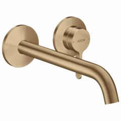 Axor One Single Lever Basin Mixer For Concealed Installation With Lever Handle And Spout 220mm - Brushed Bronze - 48120140