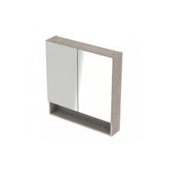 Geberit Selnova Square 2 Doors Mirror Cabinet 788mm - Light Hickory - 501.271.00.1