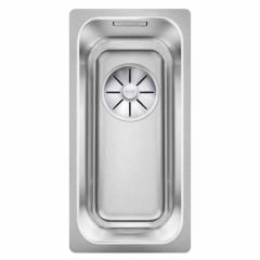 Blanco SOLIS 180-U Stainless Steel 1 Bowl Undermount Kitchen Sink with Manual InFino Waste - Brushed Finish - 526113