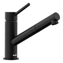 Blanco KANO-S Single Lever Pull-Out Spray Special Colour Kitchen Tap - Black Matt - 526668