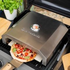 La Hacienda BBQ Pizza Oven Stainless - 56294 Lifestyle