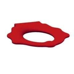 Geberit Bambini Toilet Seat - Turtle Design With Grips - Ruby Red - 573373000