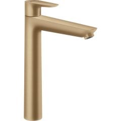 hansgrohe Talis E Single Lever Basin Mixer Tap 240 with Pop Up Waste Set Brushed Bronze - 71716140