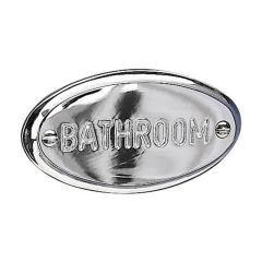 Miller Bathroom Sign Chrome - 723C