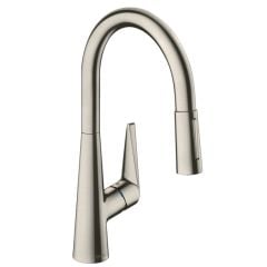 hansgrohe Talis M51 Single Lever Kitchen Mixer 200, Pull-Out Spray, 2jet - Stainless Steel - 72813800