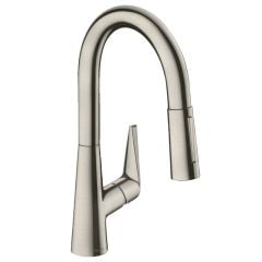 hansgrohe Talis M51 Single Lever Kitchen Mixer 160, Pull-Out Spray, 2jet - Stainless Steel - 72815800