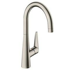 hansgrohe Talis M51 Single Lever Kitchen Mixer 260, Eco, 1jet - Stainless Steel - 72816800