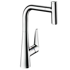 hansgrohe Talis Select M51 Single Lever Kitchen Mixer 300, Pull-Out Spout, 1jet, sBox - Chrome - 73853000