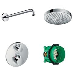 hansgrohe Round Valve With Croma Select (180) Overhead - 88101022