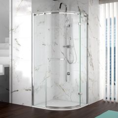 Merlyn 8 Series Frameless 1 Door Quadrant Shower Enclosure with Tray 800mm - A0601THB