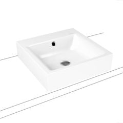 Kaldewei Puro 460x460mm Countertop Basin 0TH with Sound Insulation & Easy Clean - Alpine White - 900606003001