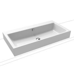 Kaldewei Puro 900x460mm Countertop Basin 0TH with Sound Insulation & Easy Clean - Alpine White - 900806013002