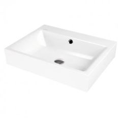 Kaldewei Puro 600x460mm Wall-Hung Basin 1TH with Easy Clean & Sound Insulation - Alpine White - 901406013001