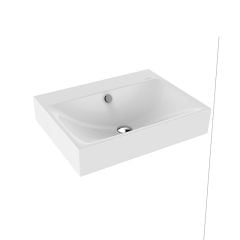Kaldewei Silenio 600x460mm Wall-Hung Basin with Sound Insulation & Easy Clean - Alpine White - 904306003001