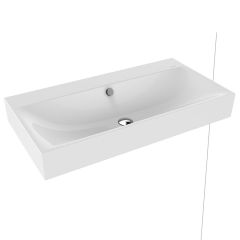 Kaldewei Silenio 900x460mm Wall-Hung Basin with Sound Insulation & Easy Clean - Alpine White - 904406003001