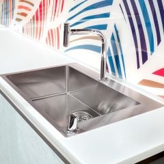 hansgrohe S711-F660 Built-in Sink 660 - Stainless Steel - 43302800 Lifestyle