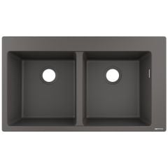 hansgrohe S510-F770 Inset Kitchen Sink 370/370 - Stone Grey - 43316290