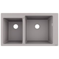 hansgrohe S510-F760 Built-in Kitchen Sink 305/435 - Concrete Grey - 43317380