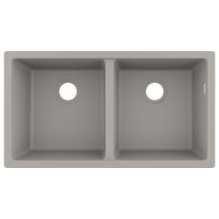 hansgrohe S510-U770 Undermount Kitchen Sink 370/370 - Concrete Grey - 43434380
