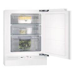AEG ABE682F1NF Built Under Frost Free Freezer - White - Storage Units Open Front View
