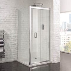 Aquadart Venturi 6 Framless Bifold Shower Door 1000mm - AQ9374S