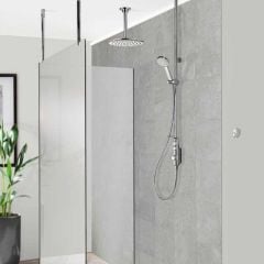 Aqualisa iSystem Smart Shower Exposed with Adjustable and Ceiling Fix Head - HP/Combi - ISD.A1.EV.DVFC.23